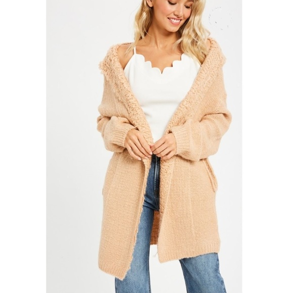 NWT Soft Touch Open Hoodie Cardigan w/Pockets - Picture 5 of 5